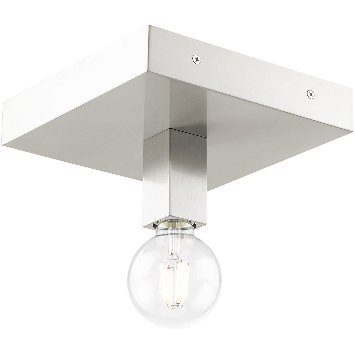 Solna 1 Light 9 inch Brushed Nickel Flush Mount Ceiling Light