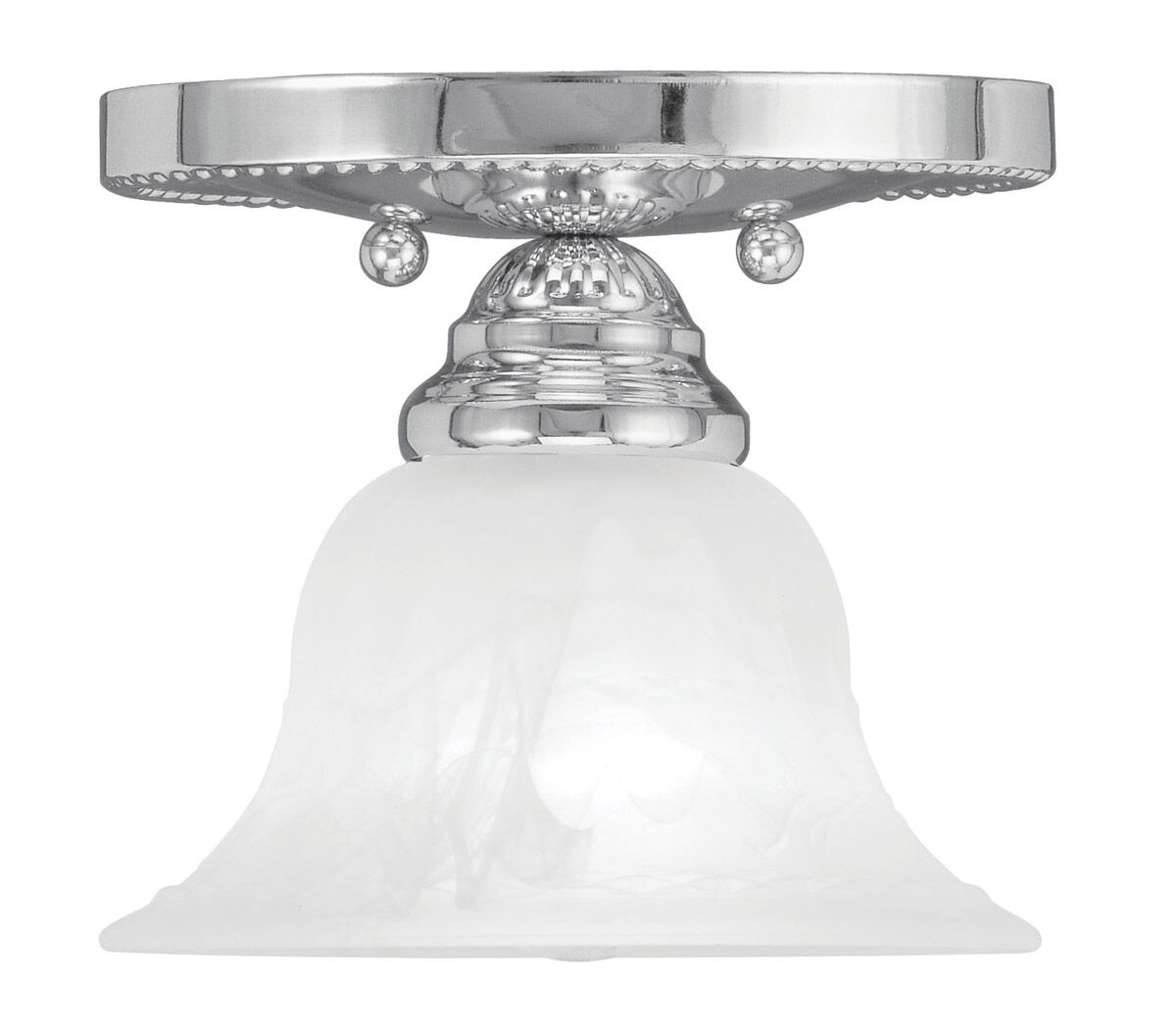 Edgemont 1 Light 7 inch Polished Chrome Semi-Flush Mount Ceiling Light