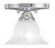 Edgemont 1 Light 7 inch Polished Chrome Semi-Flush Mount Ceiling Light