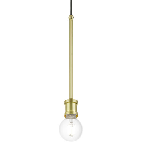 Lansdale 1 Light 5 inch Satin Brass Single Pendant Ceiling Light, Single