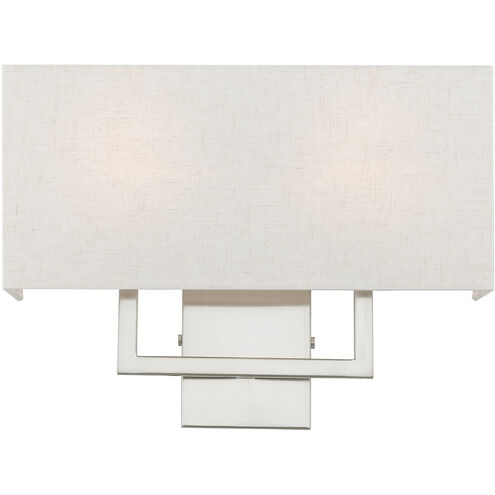 Pierson 2 Light 16 inch Brushed Nickel ADA Sconce Wall Light