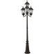 Hamilton 4 Light 95 inch Bronze Outdoor 4 Head Post