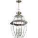 Monterey 4 Light 16 inch Brushed Nickel Outdoor Pendant Lantern