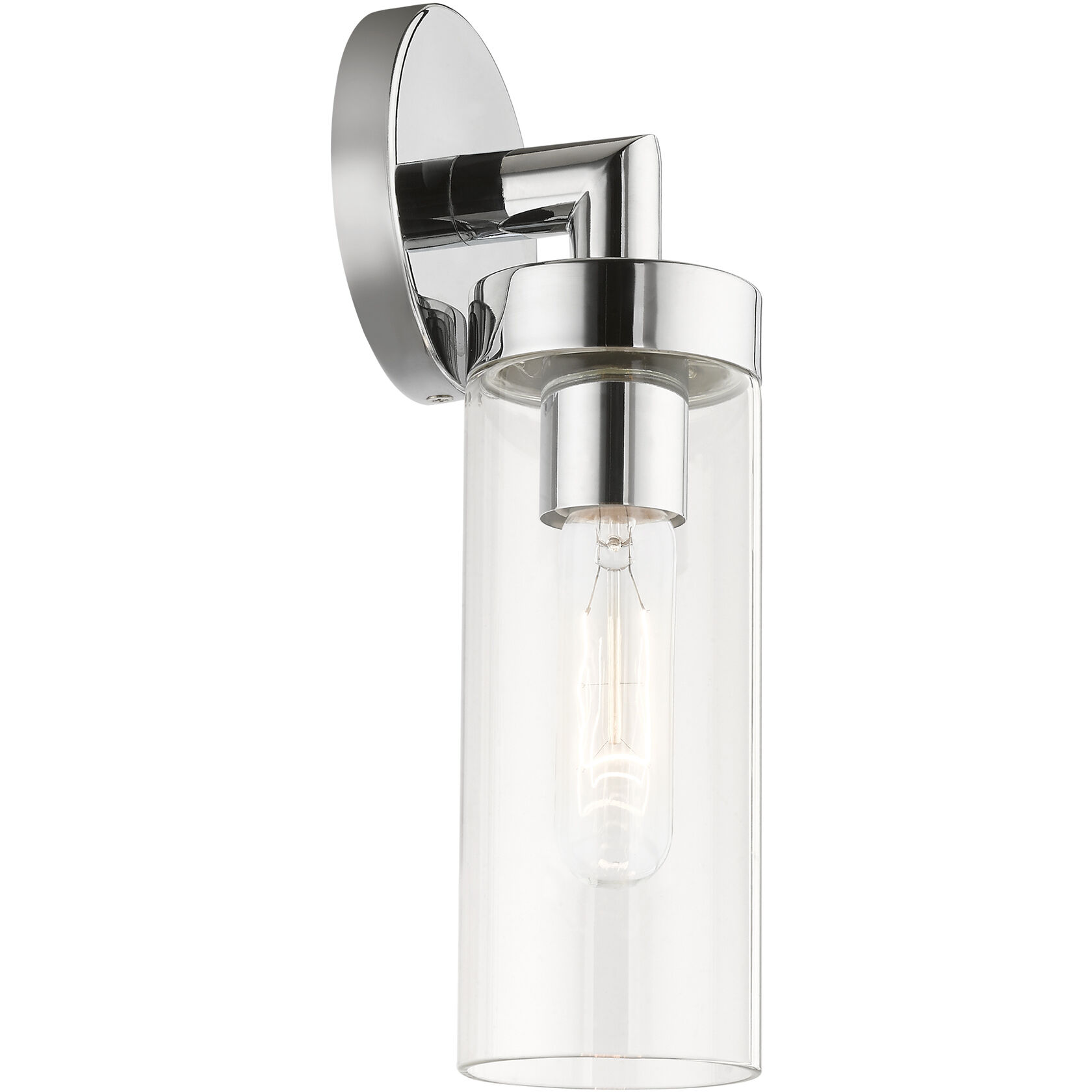 Ludlow 1 Light 4 inch Polished Chrome ADA Single Sconce Wall Light, Single