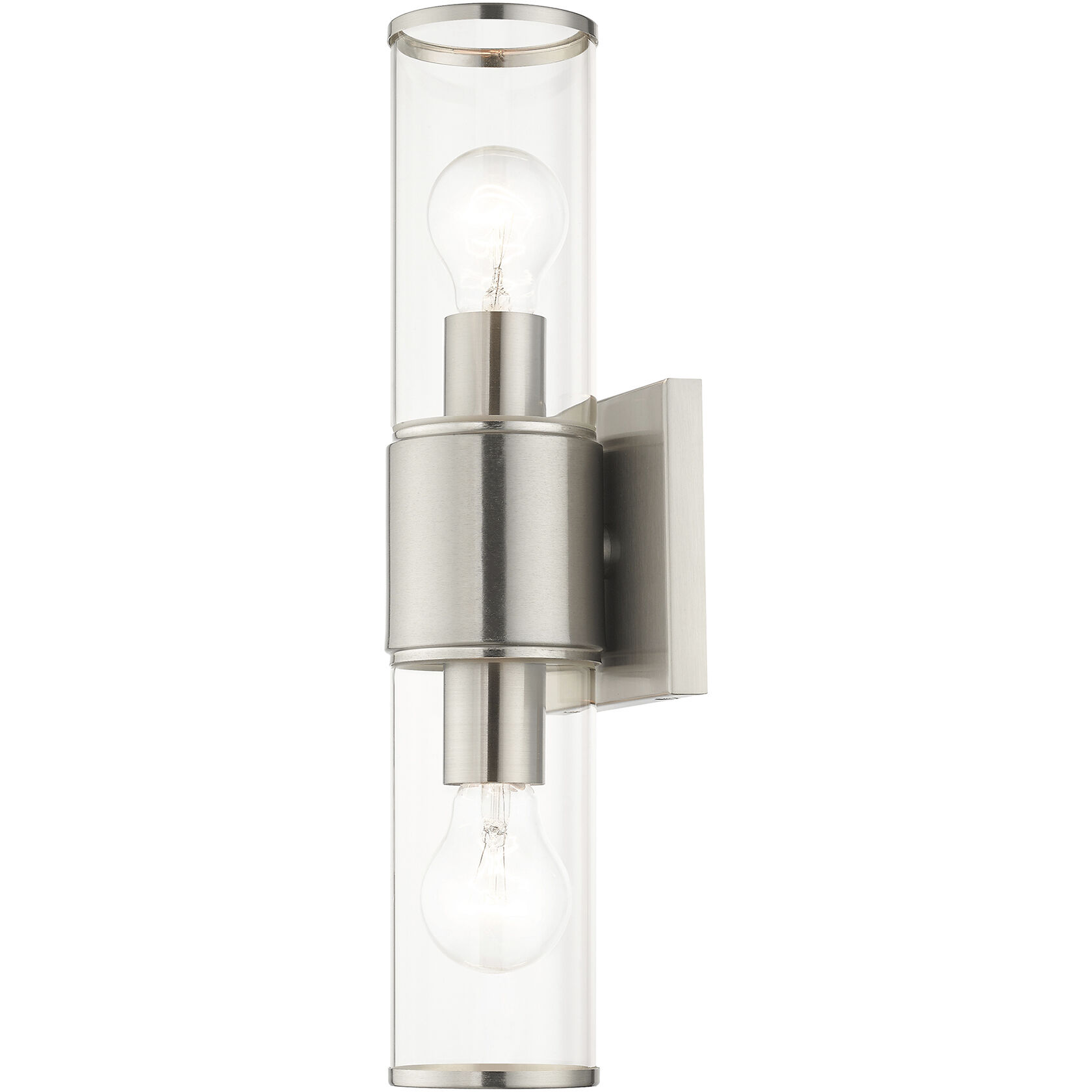 Quincy 2 Light 16 inch Brushed Nickel Vanity Sconce Wall Light