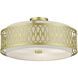 Vistaview 4 Light 21 inch Soft Gold Semi-Flush Ceiling Light