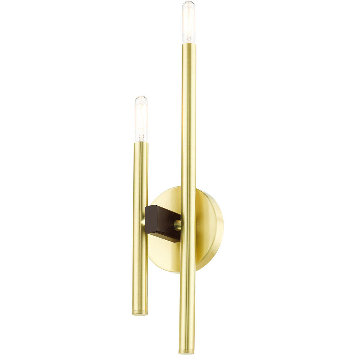Denmark 2 Light 5 inch Satin Brass ADA ADA Double Sconce Wall Light