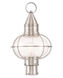 Newburyport 1 Light 20 inch Brushed Nickel Outdoor Post Top Lantern