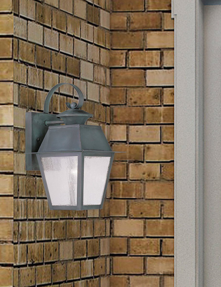 Mansfield 1 Light 13 inch Charcoal Outdoor Wall Lantern