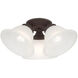 Wynnewood 3 Light 16 inch Bronze Flush Mount Ceiling Light