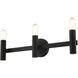 Copenhagen 3 Light 24 inch Black ADA Vanity Sconce Wall Light
