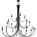 Estate 24 Light 60 inch Bronze Foyer Chandelier Ceiling Light