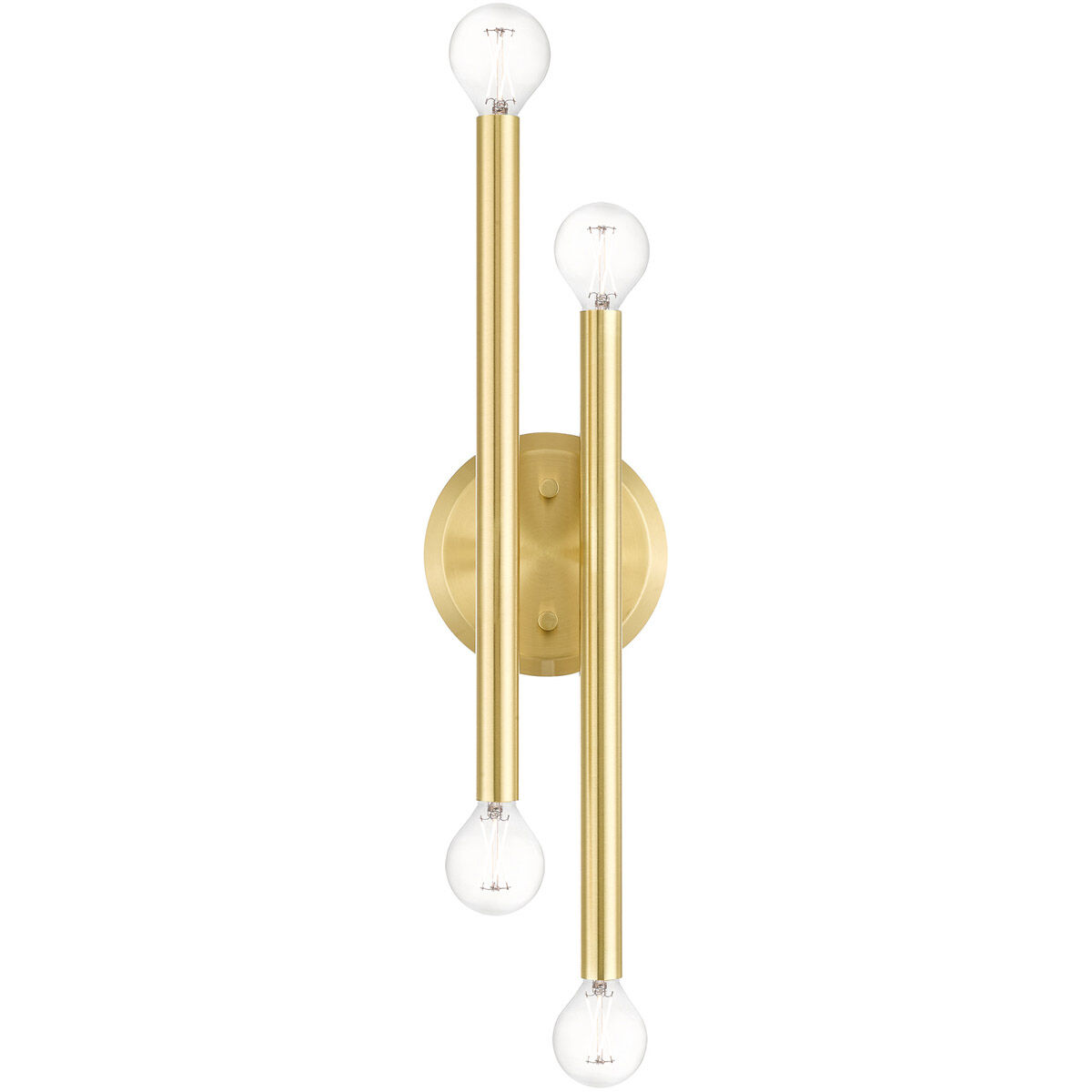 Soho 4 Light 5 inch Satin Brass ADA Sconce Wall Light