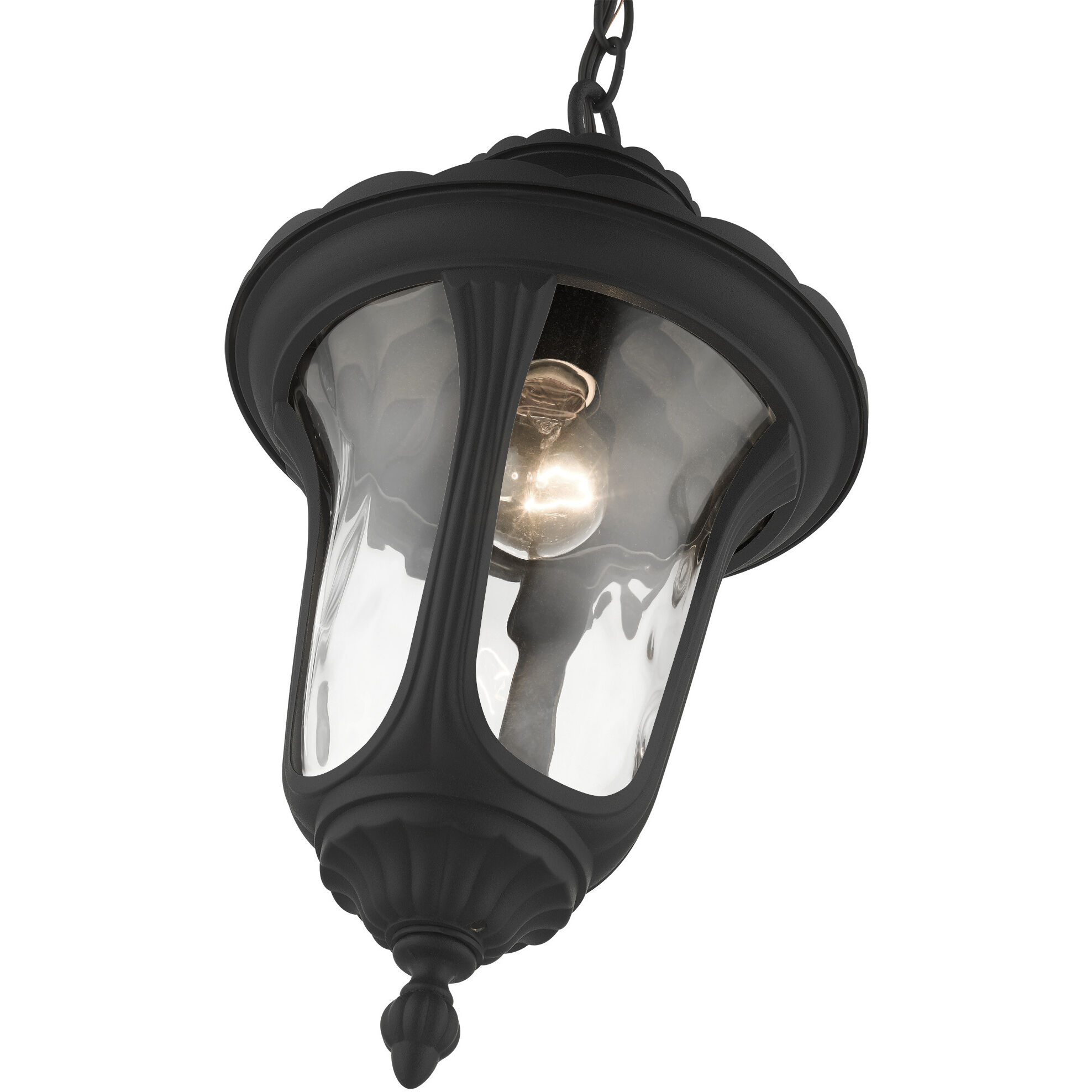 Oxford 1 Light 10 inch Textured Black Outdoor Pendant Lantern
