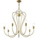 Lucerne 7 Light 30 inch Antique Brass Chandelier Ceiling Light