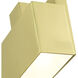 Lynx 1 Light 5 inch Satin Brass Outdoor ADA Wall Sconce