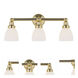 Classic 3 Light 23.75 inch Polished Brass Bath Vanity Wall Light