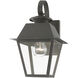 Wentworth 1 Light 13 inch Charcoal Outdoor Small Wall Lantern