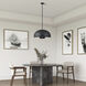 Domma 4 Light 22.5 inch Black Pendant Ceiling Light
