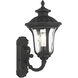 Oxford 1 Light 16 inch Textured Black Outdoor Wall Lantern