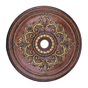 Versailles Verona Bronze with Aged Gold Leaf Accents Ceiling Medallion