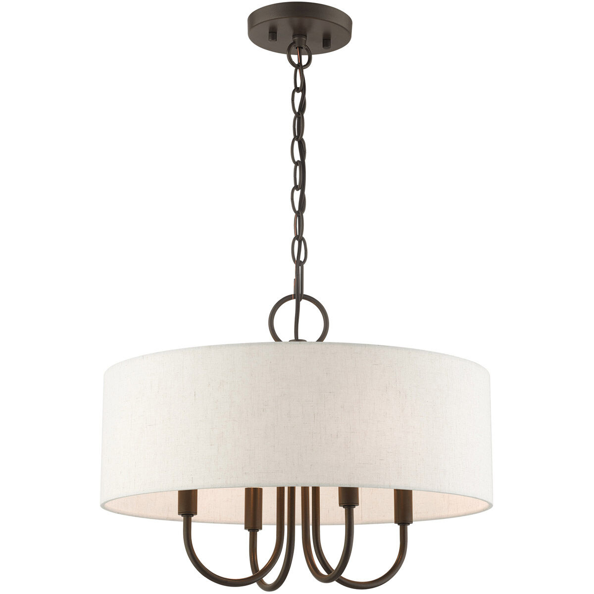 Blossom 4 Light 18 inch English Bronze Pendant Chandelier Ceiling Light