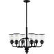 Lawrenceville 6 Light 26 inch Black Chandelier Ceiling Light