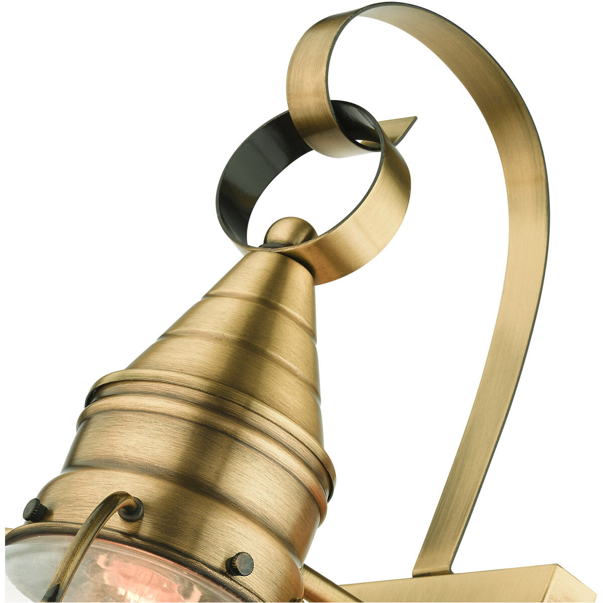 Newburyport 1 Light 14 inch Antique Brass Outdoor Wall Lantern