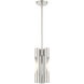 Acra 3 Light 6 inch Brushed Nickel Pendant Chandelier Ceiling Light