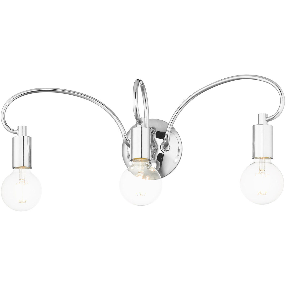 Bari 3 Light 22 inch Polished Chrome Vanity Sconce Wall Light