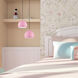 Allison 1 Light 10 inch Shiny Pink Mini Pendant Ceiling Light