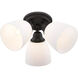 Somerville 3 Light 14 inch Bronze Semi-Flush Mount Ceiling Light