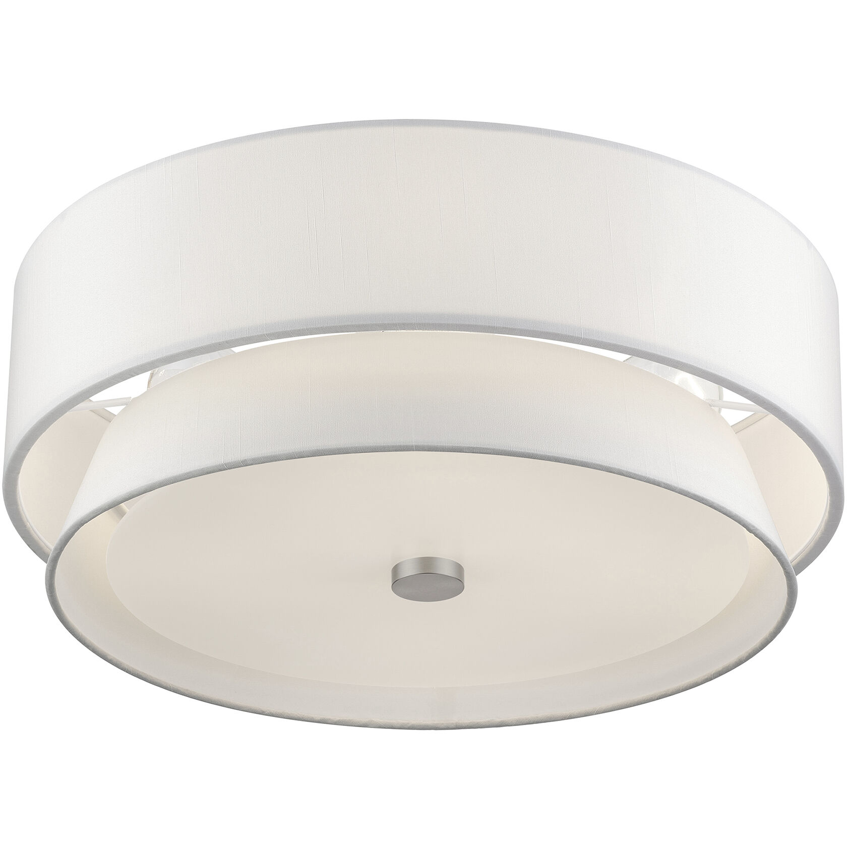 Fontana 4 Light 18 inch Brushed Nickel Semi-Flush Ceiling Light