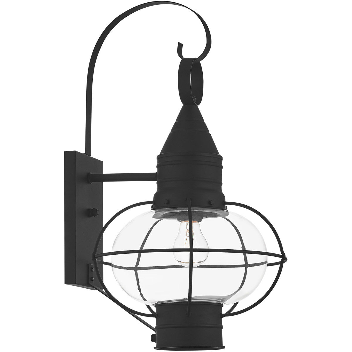 Newburyport 1 Light 21 inch Black Outdoor Wall Lantern