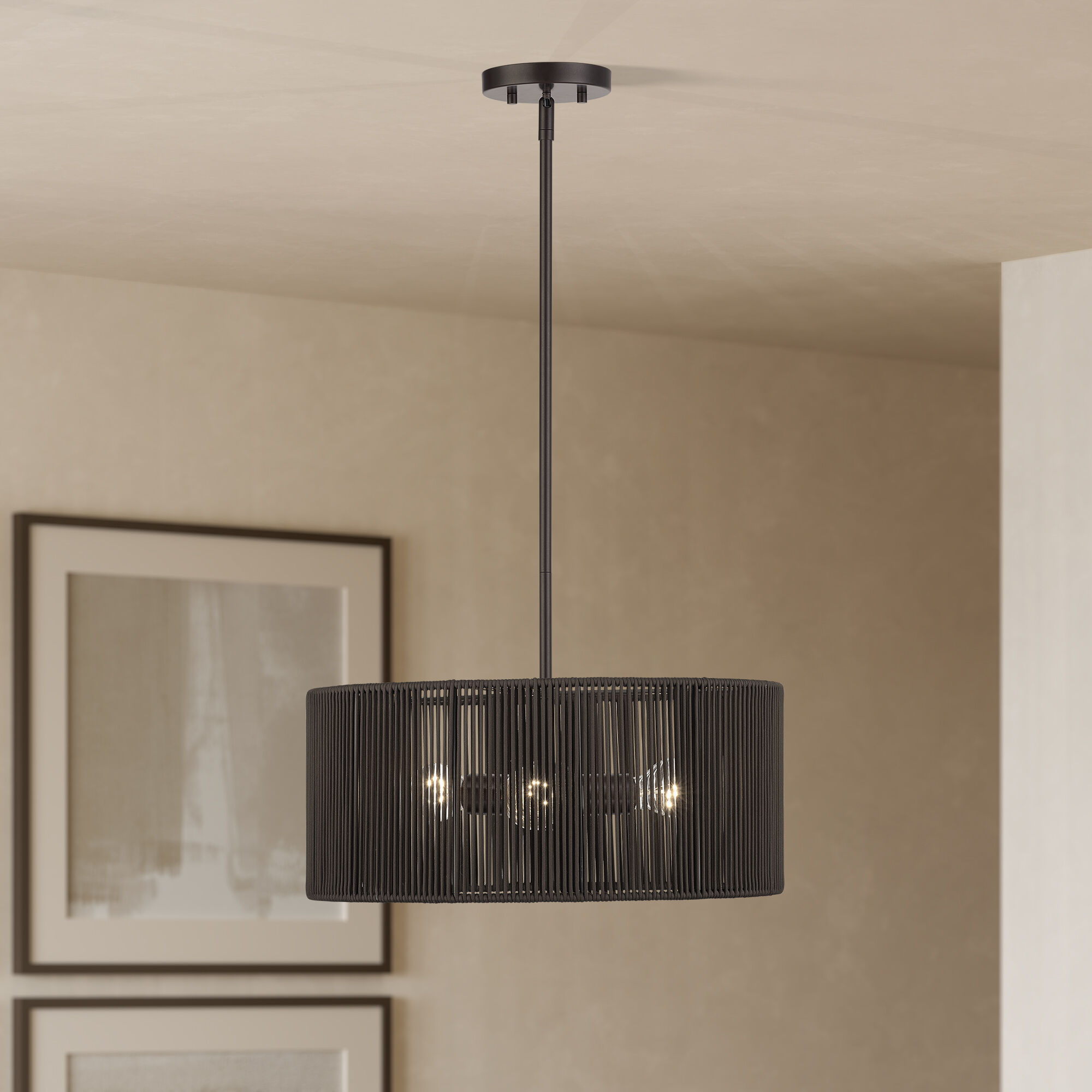 Acordia 3 Light 18 inch English Bronze Pendant Chandelier Ceiling Light