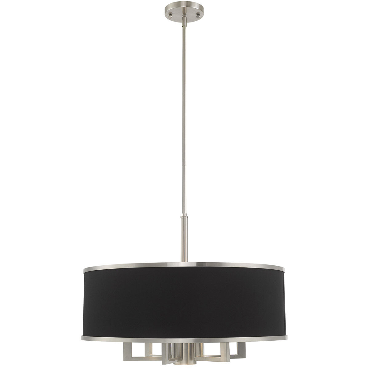 Park Ridge 7 Light 24 inch Brushed Nickel Pendant Chandelier Ceiling Light