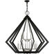 Prism 15 Light 42 inch Black Foyer Chandelier Ceiling Light 