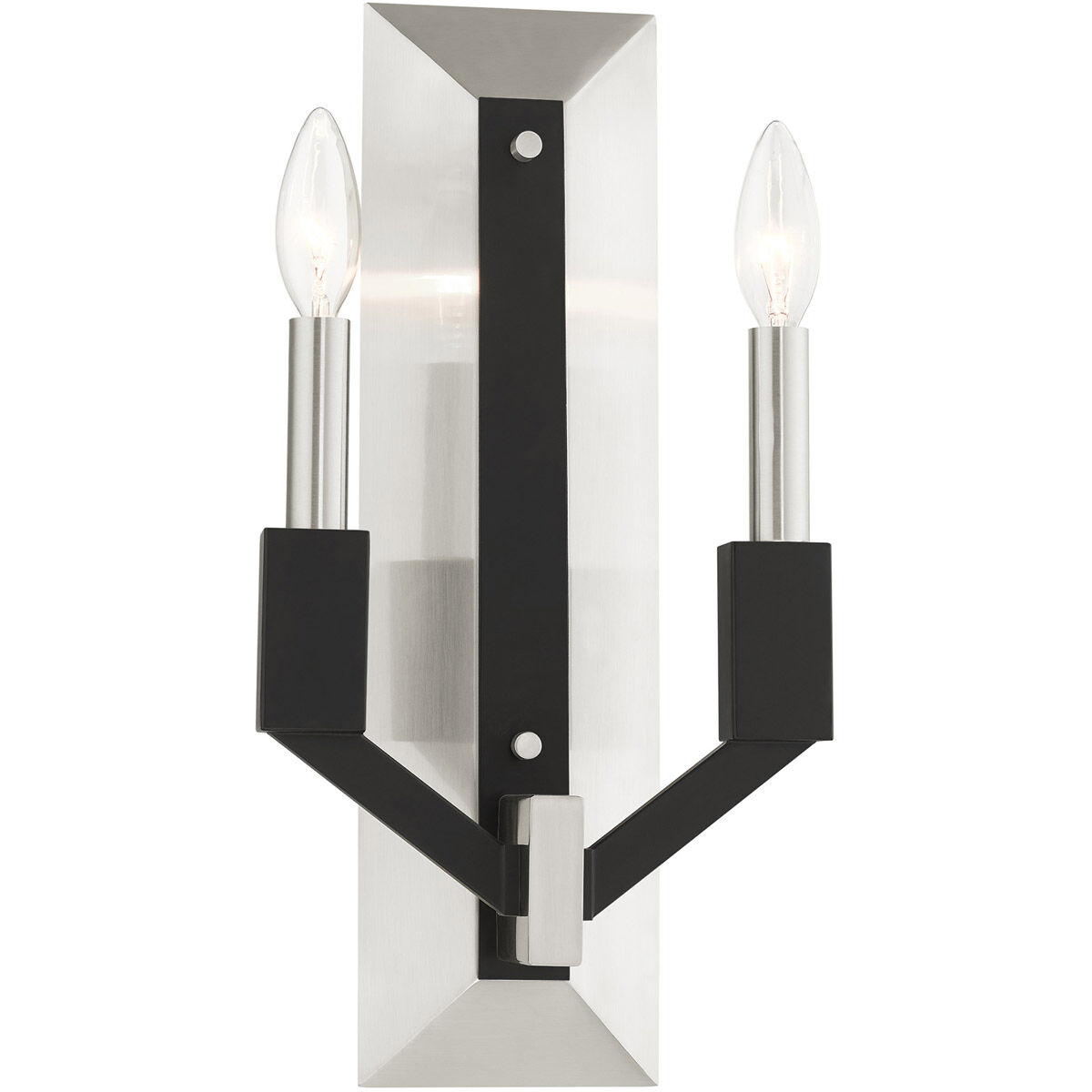 Beckett 2 Light 8 inch Brushed Nickel ADA ADA Double Sconce Wall Light