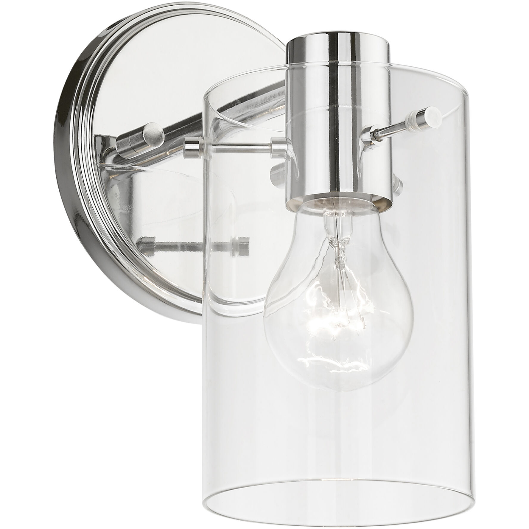 Munich 1 Light 5 inch Polished Chrome Single Sconce Wall Light, Single