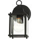 Hamilton 1 Light 9 inch Textured Black Outdoor Wall Lantern