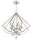 Diamond 6 Light 25 inch Polished Nickel Chandelier Ceiling Light