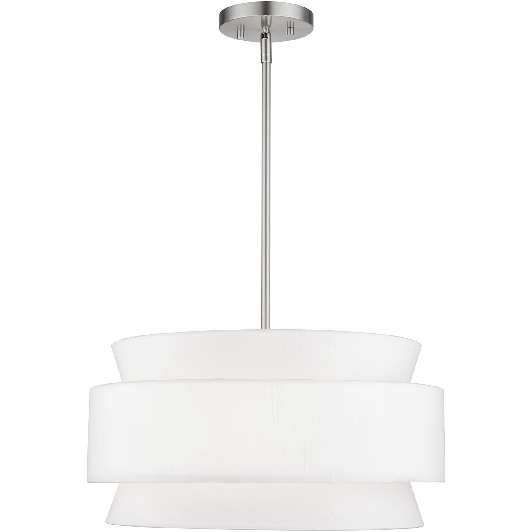 Fontana 4 Light 18 inch Brushed Nickel Pendant Chandelier Ceiling Light