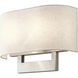 Allison Wall Sconce Wall Light in Brushed Nickel, Medium