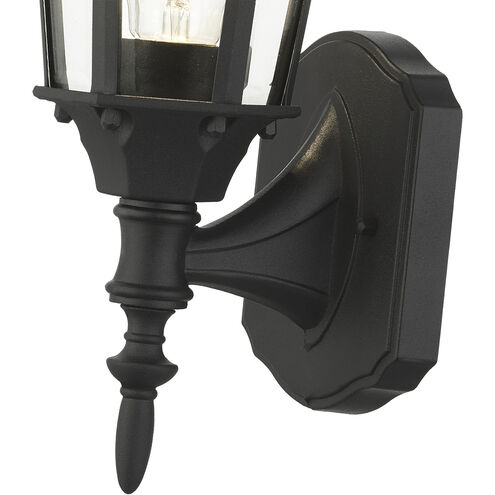 Hamilton 1 Light 17 inch Textured Black Outdoor Wall Lantern 