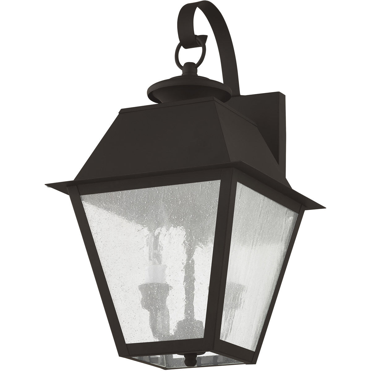 Mansfield 2 Light 17 inch Bronze Outdoor Wall Lantern