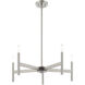 Copenhagen 5 Light 25 inch Brushed Nickel Chandelier Ceiling Light