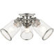 Lawrenceville 3 Light 16 inch Brushed Nickel Flush Mount Ceiling Light
