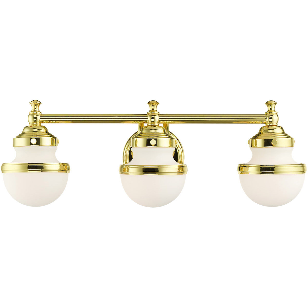 Oldwick 3 Light 24 inch Polished Brass Vanity Sconce Wall Light