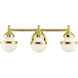 Oldwick 3 Light 24 inch Polished Brass Vanity Sconce Wall Light
