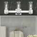 Quincy 3 Light 22.5 inch Polished Chrome Vanity Wall Sconce Wall Light